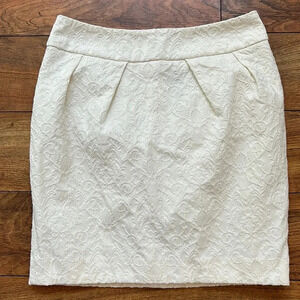 Cynthia Rowley Cream Mini Skirt